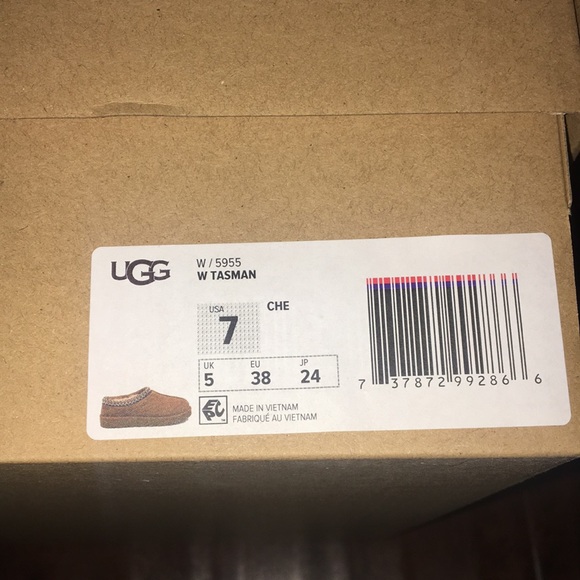 BNIB Ugg Tasman Chestnut Slippers Women’s Size 7 - Picture 5 of 8